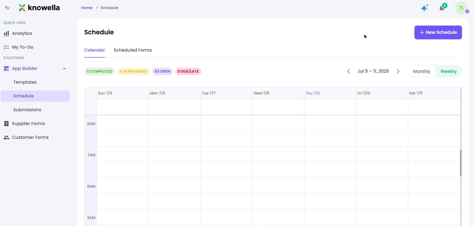 Schedule recurring tasks & inspections